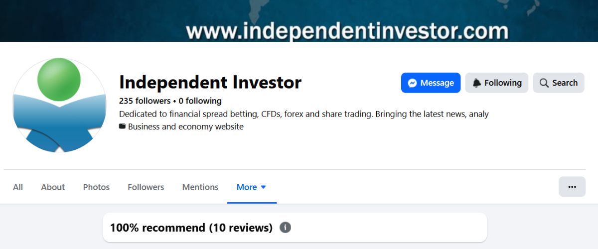 Independent Investor on Facebook