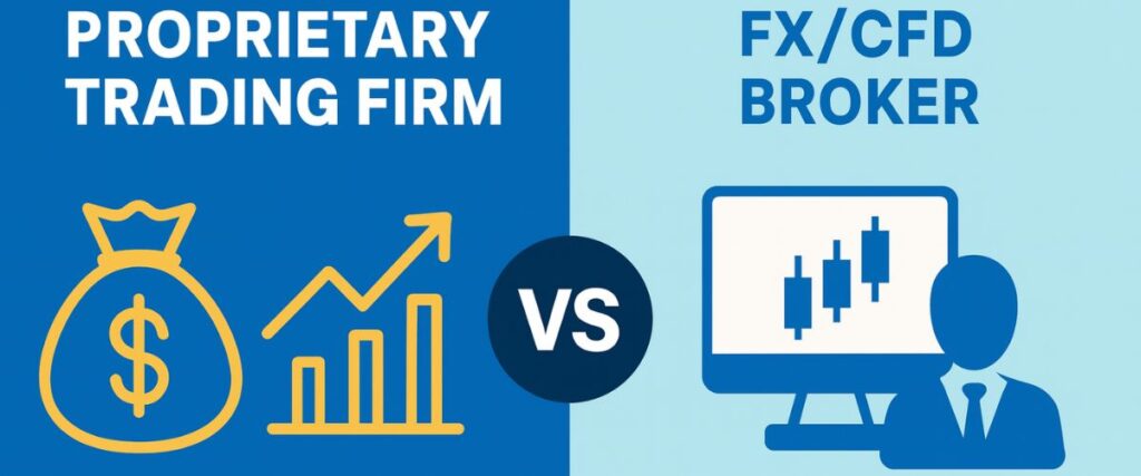 Let's compare prop firms with traditional brokers